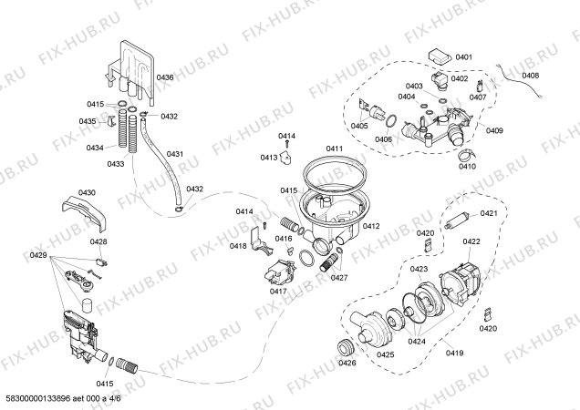 Схема №3 SHU43C02UC Bosch с изображением Кабель Bosch 00439475