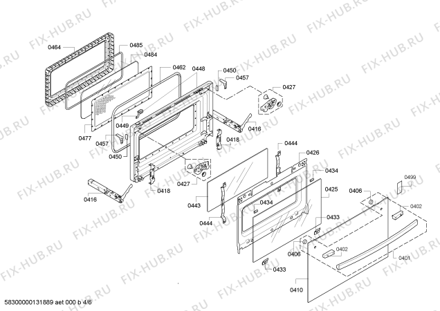 Схема №2 C67P70N0EU с изображением Панель управления для плиты (духовки) Bosch 00669961