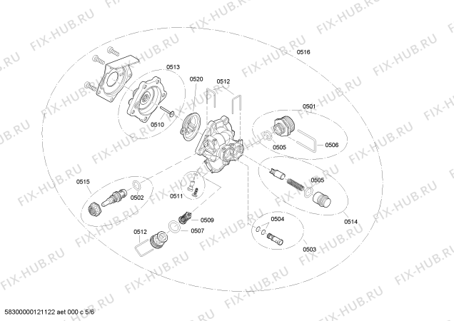 Схема №2 DT03056 с изображением Корпус для электроводонагревателя Siemens 00478017