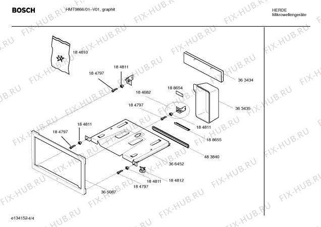 Схема №1 HMT9866 с изображением Набор кнопок для микроволновой печи Bosch 00187236