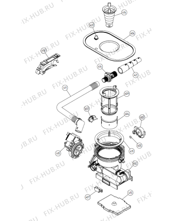 Взрыв-схема посудомоечной машины Gorenje DFUD042 US   -SS BiH #DFUD042-DSS (900001215, DW20.3) - Схема узла 04