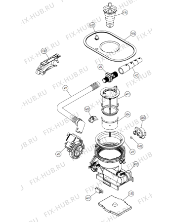 Взрыв-схема посудомоечной машины Gorenje DFUD042 US   -SS BiH #DFUD042-PSS (900001217, DW20.3) - Схема узла 04