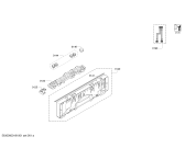 Схема №5 DRV4313 с изображением Набор кнопок для посудомойки Bosch 00622678