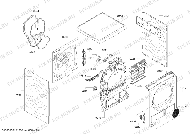 Схема №1 WT46W280CH iQ790 selfCleaning condenser с изображением Силовой модуль запрограммированный для электросушки Siemens 00633091