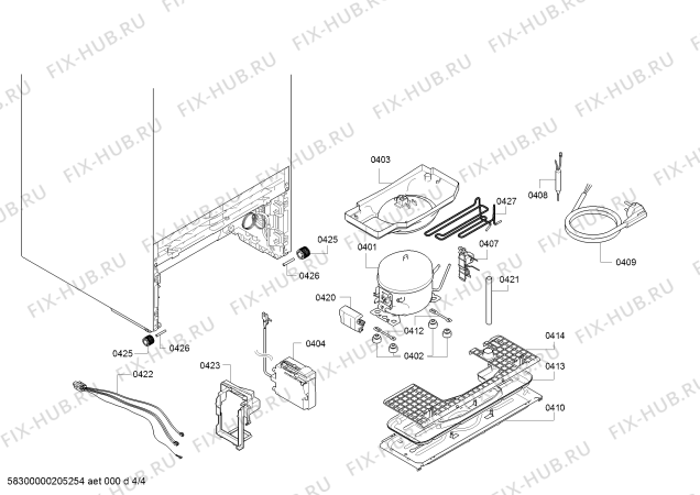 Схема №3 KSV36VW4P, Bosch с изображением Крышка для холодильника Bosch 12021432