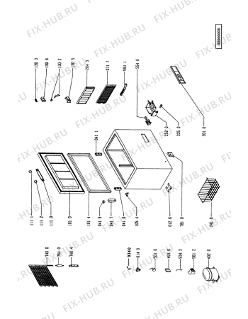 Схема №1 CF 32 D с изображением Ручка регулировки для холодильника Whirlpool 481928228598