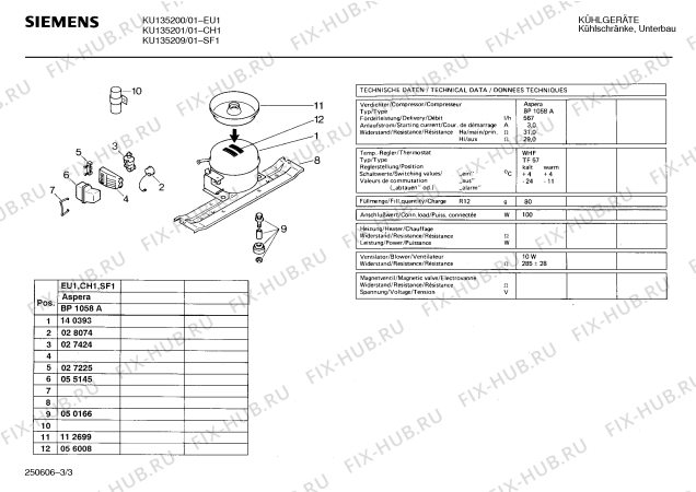 Схема №2 KU135209 с изображением Контейнер для холодильной камеры Siemens 00119343