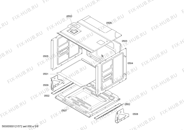 Схема №3 3HT458X с изображением Переключатель для плиты (духовки) Bosch 00607670