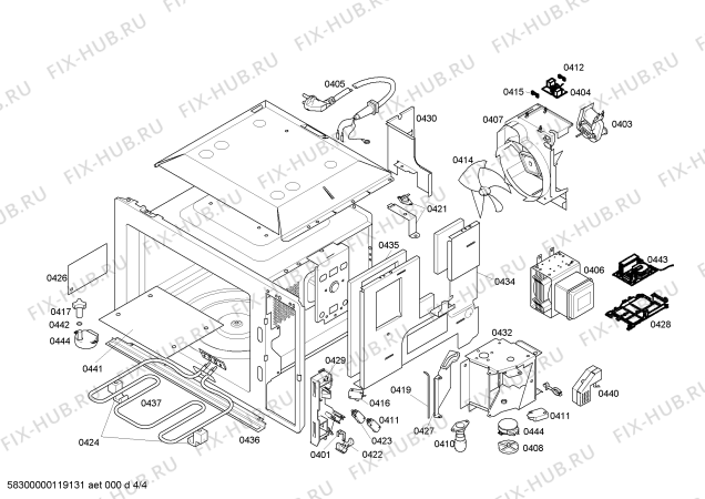 Схема №3 BM241130 с изображением Передняя панель для микроволновки Bosch 00662076