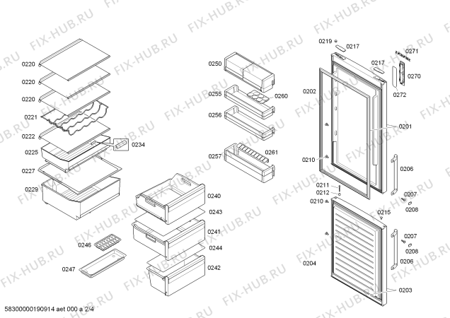 Схема №1 KG36NXX30 Siemens с изображением Chiller-зона для холодильника Siemens 11012086