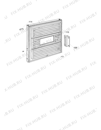 Взрыв-схема холодильника Zanussi ZV50 - Схема узла Door 003