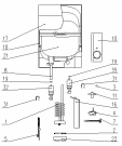 Схема №1 EKW 10-O/D (304297, TEG 1020 O/A) с изображением Запчасть для водонагревателя Gorenje 291727
