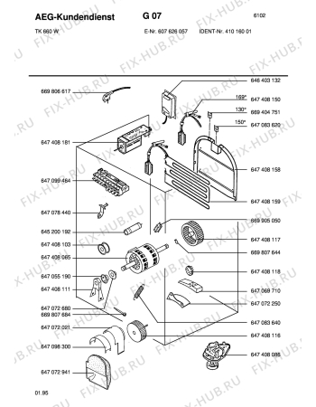 Взрыв-схема стиральной машины Blomberg TK 660-W 410,160,01 - Схема узла Section4