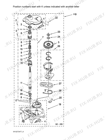 Схема №6 YMET3800TW2 с изображением Запчасть для стиралки Whirlpool 481940479207