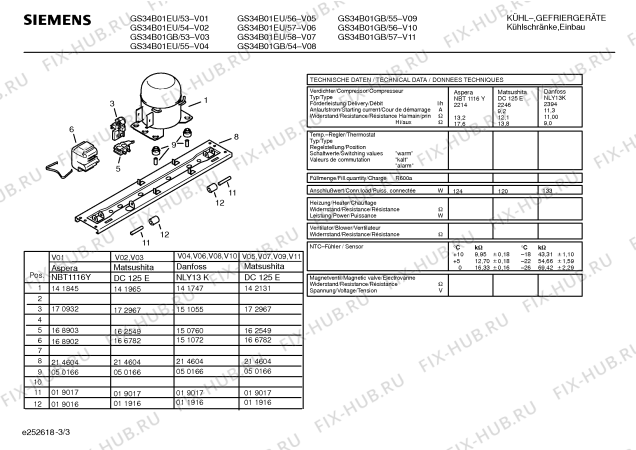 Схема №2 GS32B01EU с изображением Модуль для холодильной камеры Siemens 00269652