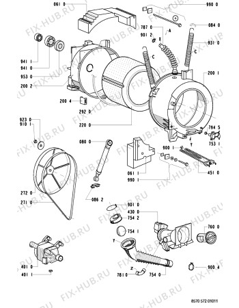 Схема №1 CLASSIC 1200 с изображением Ручка (крючок) люка для стиральной машины Whirlpool 481249878118