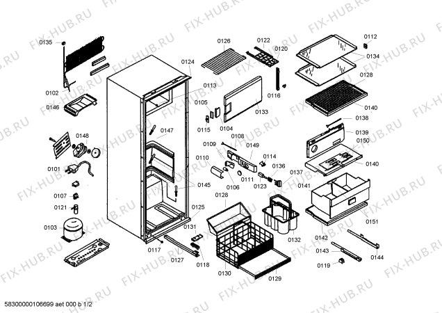 Схема №1 IK530127 с изображением Модуль для холодильной камеры Bosch 00495905