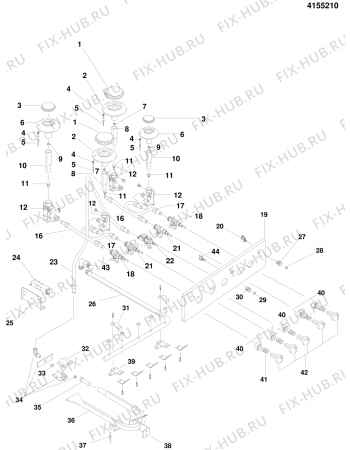 Схема №2 KG1402WGU (F018137) с изображением Панель для электропечи Indesit C00044426