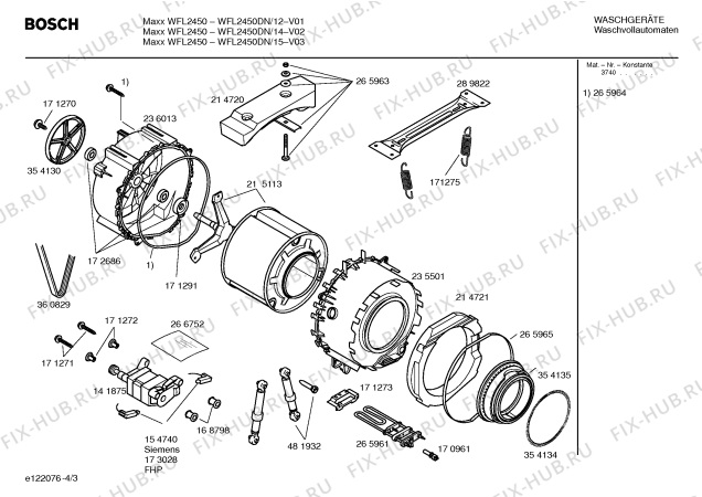 Схема №3 WFL2450DN с изображением Панель управления для стиралки Bosch 00360156