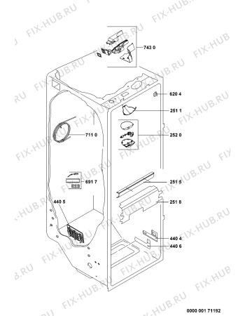 Схема №2 20RU-D3S A+ с изображением Дверка для холодильной камеры Whirlpool 480132100516