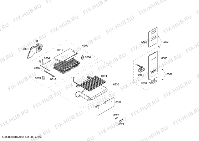 Схема №1 KD40NA00NE с изображением Шарнир крышки для холодильника Bosch 00608344