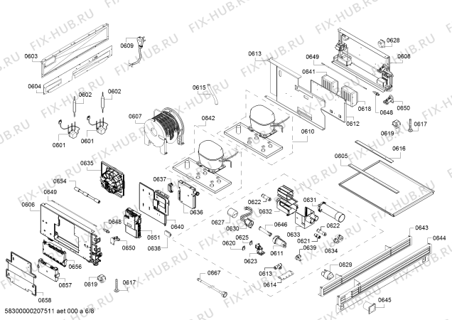 Схема №4 RY492504, Gaggenau с изображением Нагревательный элемент для холодильника Bosch 00717507