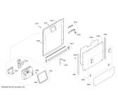 Схема №4 SME53M10EU с изображением Передняя панель для посудомойки Bosch 00705744