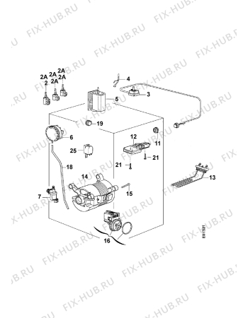 Взрыв-схема стиральной машины Zanussi TL892 - Схема узла Electrical equipment