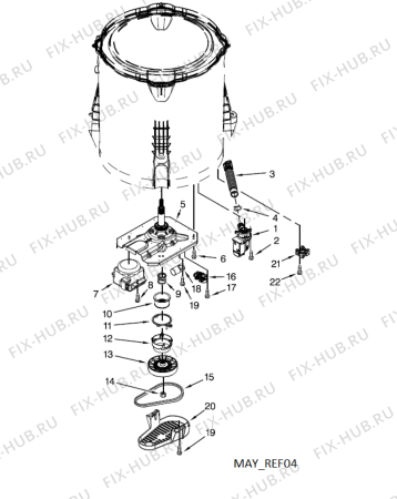Схема №3 3LWTW5550YW с изображением Уплотнитель (прокладка) для стиральной машины Whirlpool 482000097506