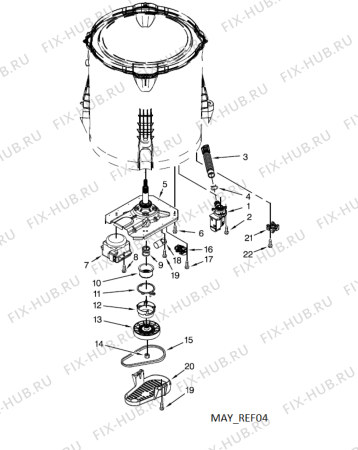 Схема №3 3LWTW5550YW с изображением Ремень для стиралки Whirlpool 482000097507