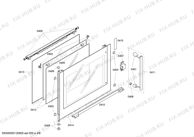 Схема №4 HBN36L850 с изображением Фронтальное стекло для духового шкафа Bosch 00476712