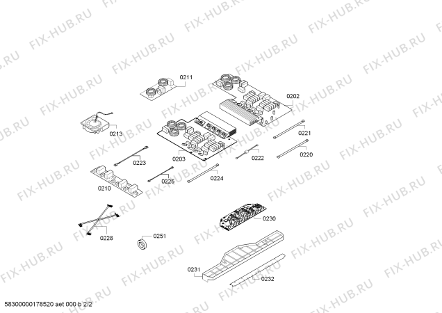 Схема №1 PIP845F17E IH6.1 - Flex с изображением Стеклокерамика для электропечи Bosch 00689570