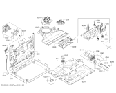 Схема №2 HEB76D651 с изображением Фронтальное стекло для плиты (духовки) Bosch 00689941