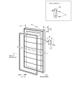 Схема №1 AUC23391W с изображением Ручка двери для холодильной камеры Electrolux 2086099013