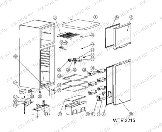 Схема №1 ARL204A+ с изображением Компрессор для холодильной камеры Whirlpool 482000014859