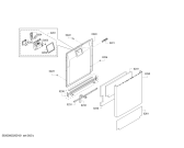 Схема №5 SN436W00FS с изображением Передняя панель для посудомойки Siemens 11027169