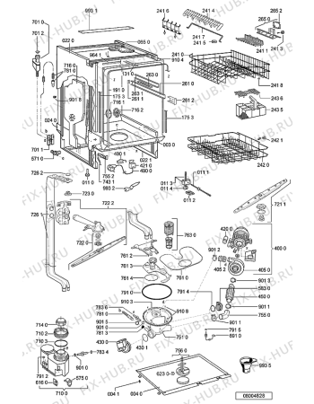 Схема №1 GSIK 6422 IN -n.prod с изображением Обшивка для электропосудомоечной машины Whirlpool 481245373462