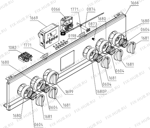 Взрыв-схема плиты (духовки) Gorenje G6320XA (728459, FG6A1I-APG4E) - Схема узла 04