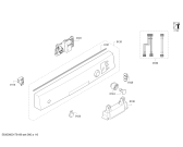 Схема №1 SMS50D02AU с изображением Панель управления для электропосудомоечной машины Bosch 00746938