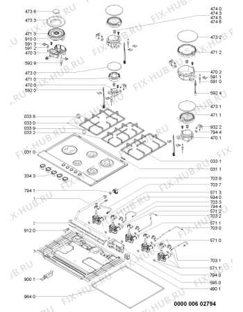 Схема №1 AKR 328/IX с изображением Термопара для духового шкафа Whirlpool 480121104671