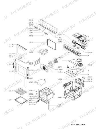 Схема №1 EMZ 6263 IN-1 с изображением Дверца для духового шкафа Whirlpool 480121103952