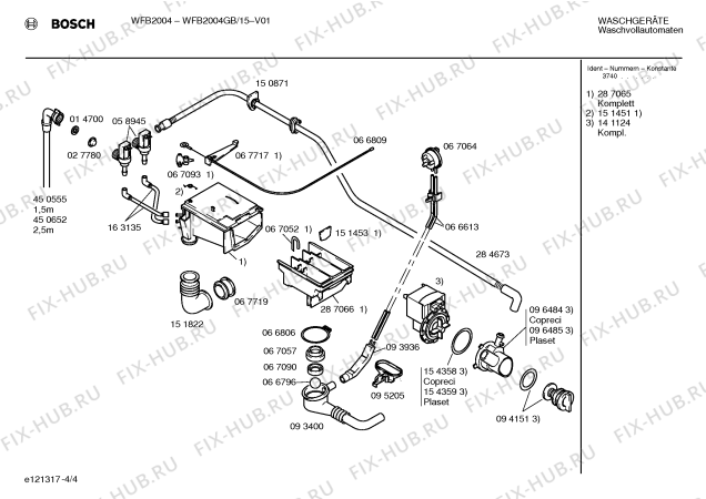 Взрыв-схема стиральной машины Bosch WFB2004GB BOSCH WFB 2004 - Схема узла 04