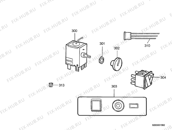 Взрыв-схема холодильника Frigidaire FC1822R - Схема узла Electrical equipment 268