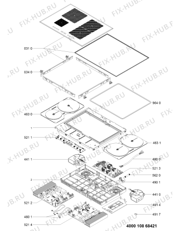 Схема №1 KIU 641 FF с изображением Другое для плиты (духовки) Whirlpool 481010868433