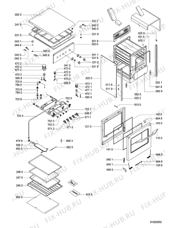 Схема №1 ACF 444 AV с изображением Винт Whirlpool 481250218437