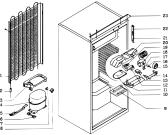 Схема №2 RF2436 (F006023) с изображением Рамка для холодильной камеры Indesit C00129913