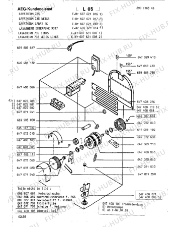 Взрыв-схема стиральной машины Aeg LTH735 - Схема узла Section4