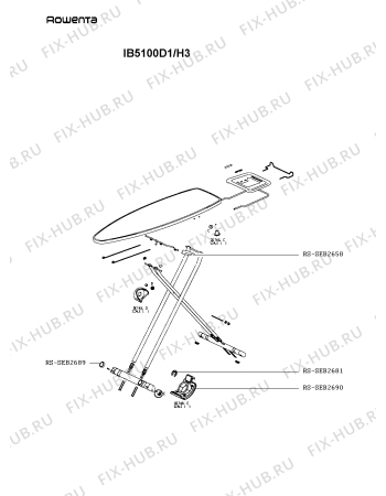 Схема №1 IB5100E0/H3 с изображением Другое для утюжной доски Rowenta RS-SEB2681
