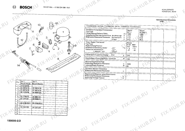 Взрыв-схема холодильника Bosch 0700224006 KS227SGL - Схема узла 02