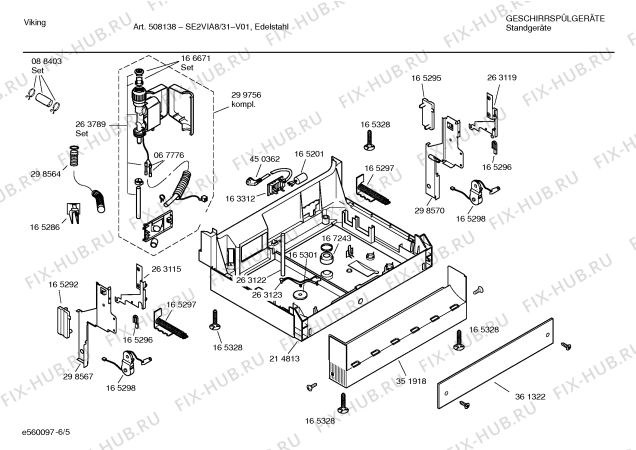 Схема №2 SE2VIA8 508138 с изображением Инструкция по эксплуатации для электропосудомоечной машины Bosch 00529012